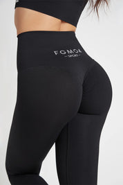 Leggings Push up Gym Fashion Nero - FGM04 - LEGGINGS ANTICELLULITE - fgm04