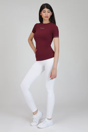 Maglia sportiva tecnica uomo Manica corta con tecnologia FIR snellente Fgm04 2.0 Sport Unisex Merlot - FGM04 - Maglie e Top - fgm04