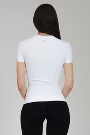 Maglia sportiva tecnica uomo Manica corta con tecnologia FIR snellente Fgm04 2.0 Sport Unisex Bianco - FGM04 - Maglie e Top - fgm04