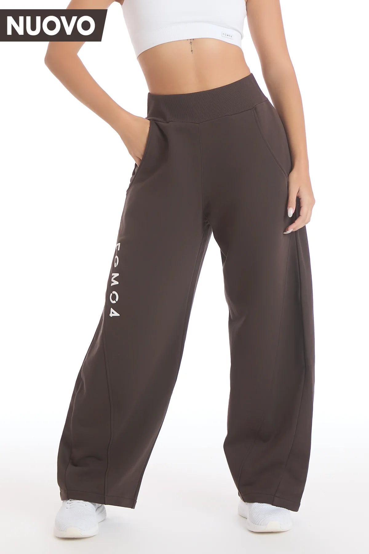 Pantalone Baggy Ikonic FW 25 Cioccolato - FGM04 - Linea Ikonic - fgm04