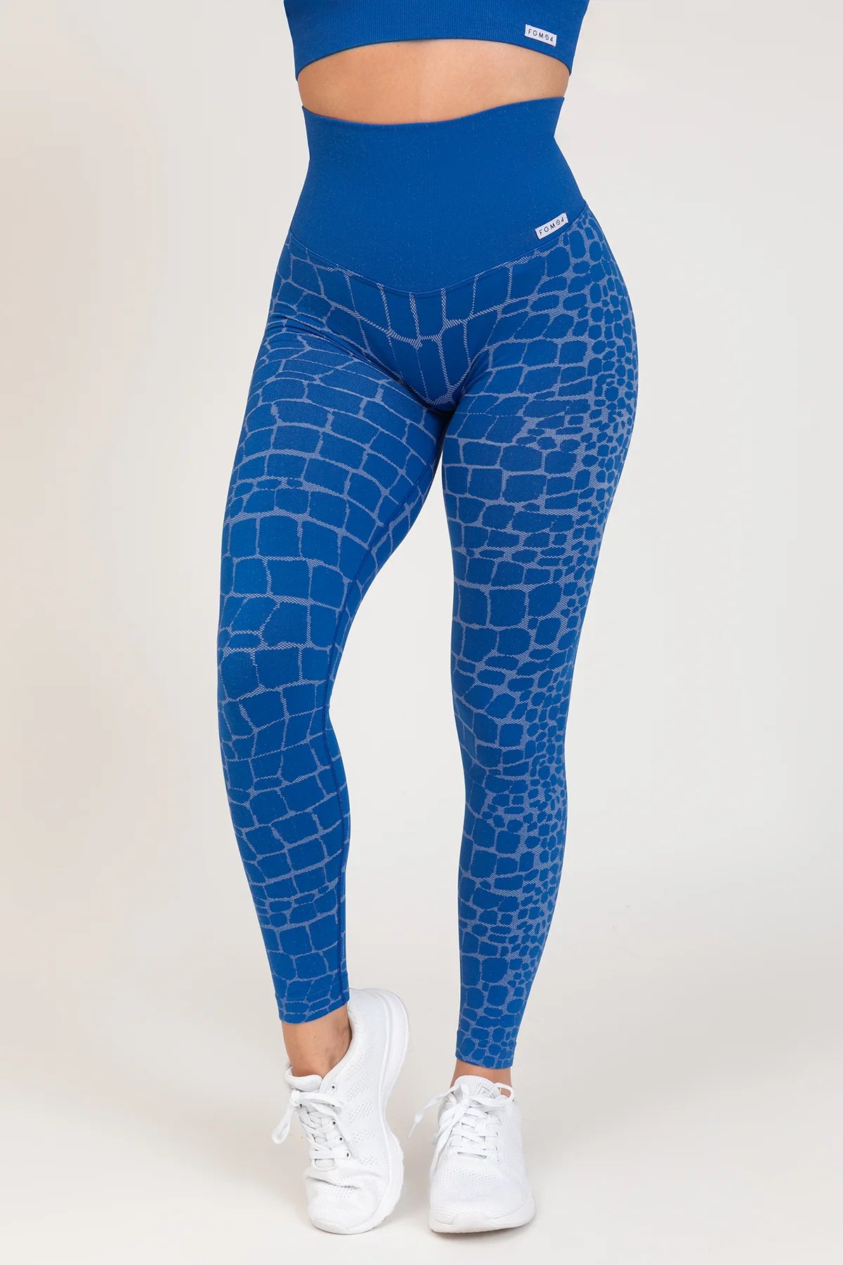 Leggings sportivi con tecnologia FIR push up con arricciatura All - up Cocco Blu Accidia - FGM04 - LEGGINGS ANTICELLULITE - fgm04