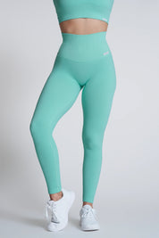 Leggings sportivi con tecnologia FIR push up con arricciatura a bolle Candy Bubble Cryofir Ice Green - FGM04 - LEGGINGS ANTICELLULITE - fgm04