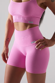 Shorts sportivi con tecnologia FIR push up con arricciatura a bolle Candy Bubble Cryofir Fiji Flower - FGM04 - LEGGINGS ANTICELLULITE - fgm04