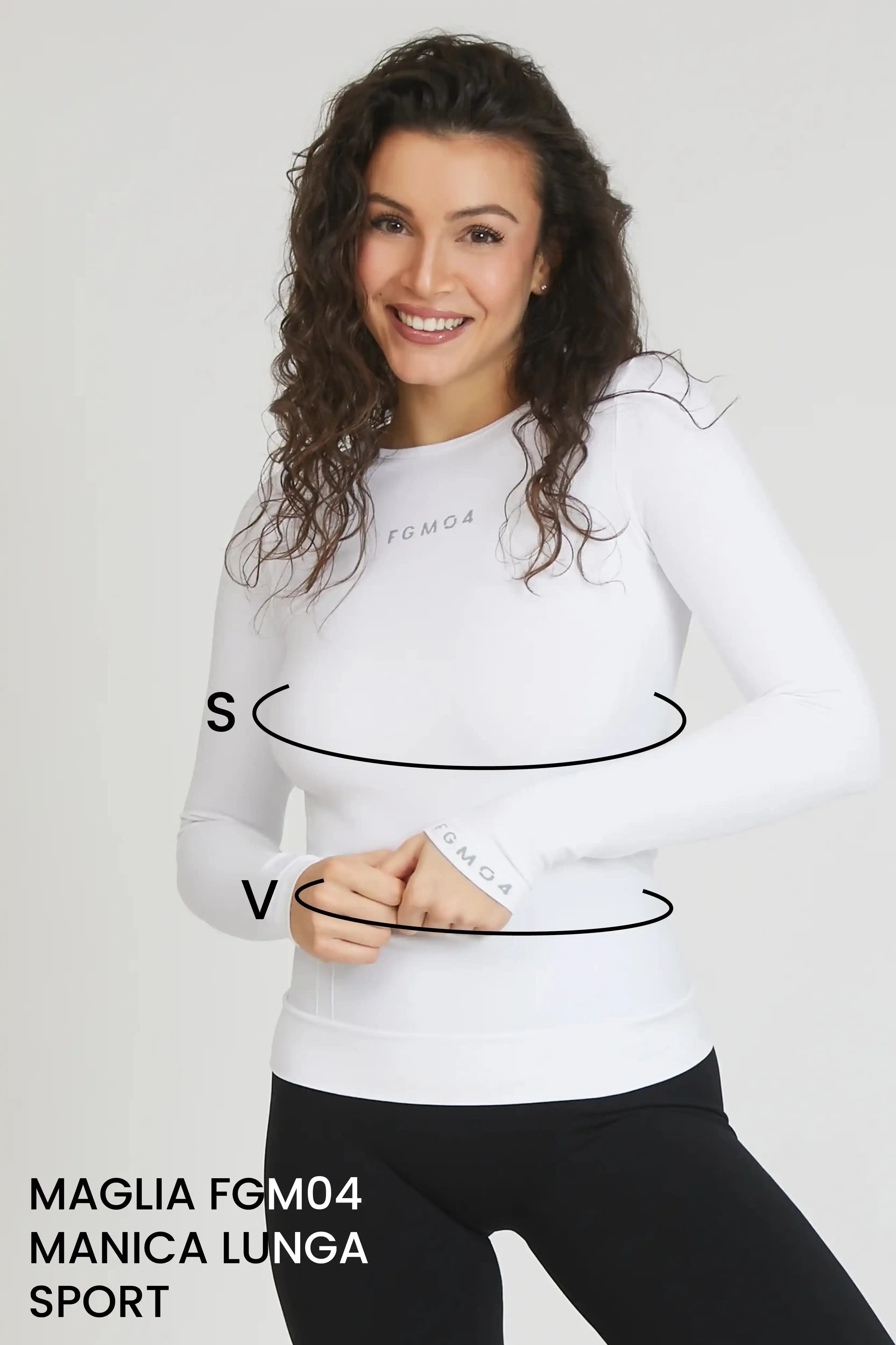 Guida alle taglie: maglia FGM04 manica lunga sport unisex