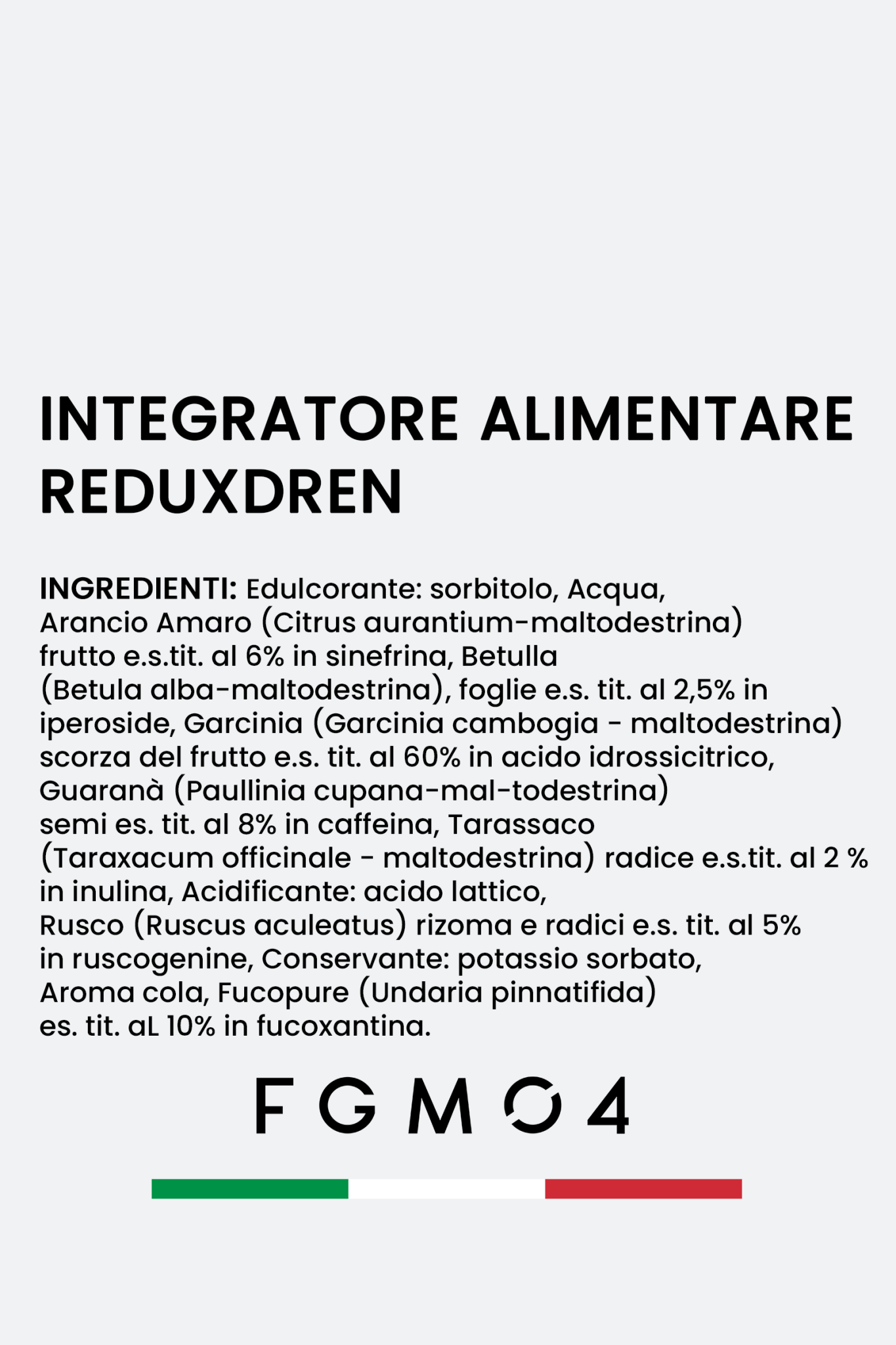 Reduxdren 10 Flaconcini da 15 ml - FGM04 - INTEGRATORI - fgm04