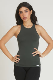 Canotta sportiva donna con tecnologia FIR Americana Fgm04 Coal Green - FGM04 - Maglie e Top - fgm04