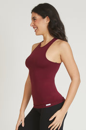 Canotta sportiva donna con tecnologia FIR Americana Fgm04 Merlot - FGM04 - Maglie e Top - fgm04