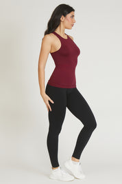 Canotta sportiva donna con tecnologia FIR Americana Fgm04 Merlot - FGM04 - Maglie e Top - fgm04