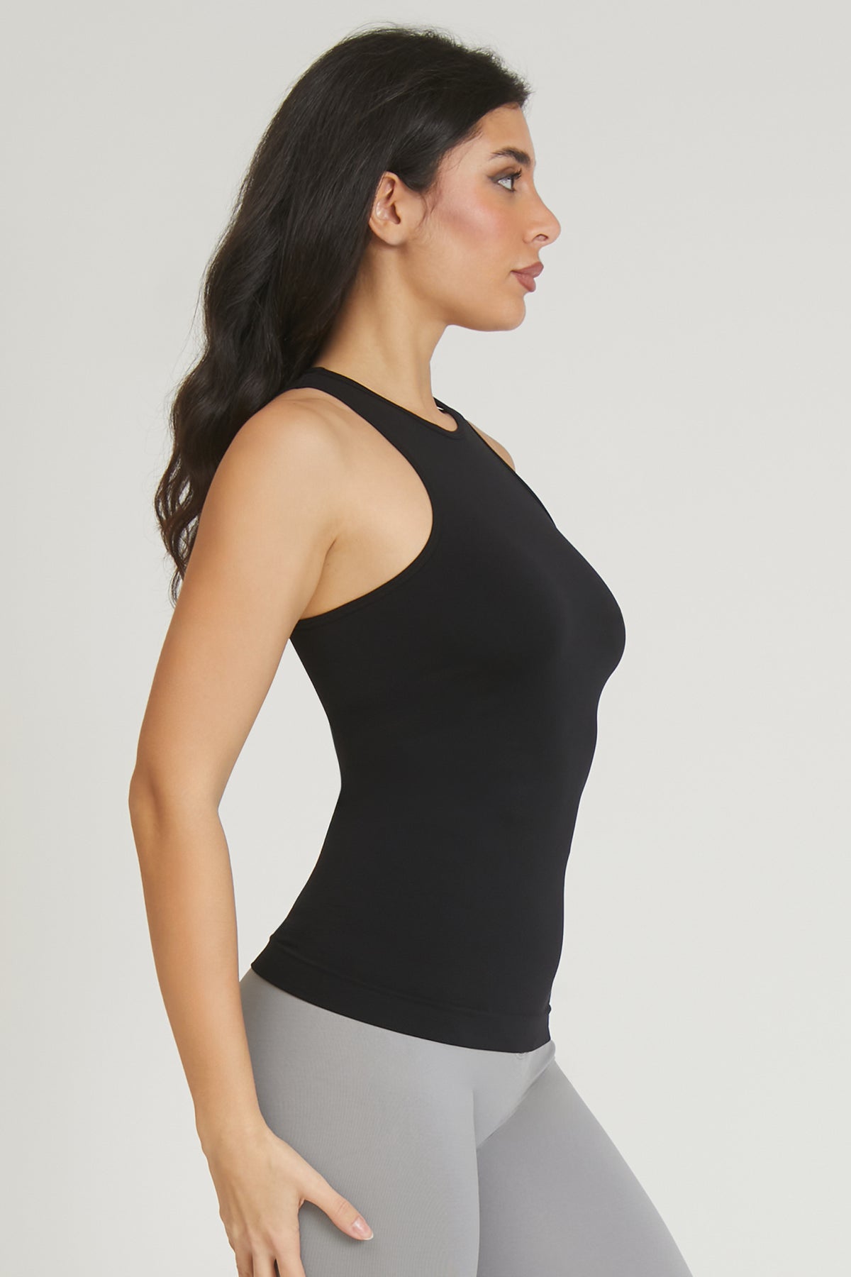 Canotta sportiva donna con tecnologia FIR Americana Fgm04 Nero - FGM04 - Maglie e Top - fgm04