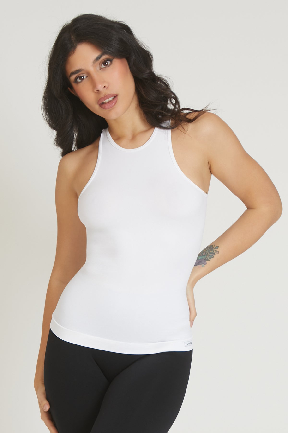 Canotta sportiva donna con tecnologia FIR Americana Fgm04 Bianco - FGM04 - Maglie e Top - fgm04