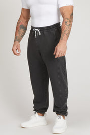 Pantaloni della tuta sportivi in cotone Pantalone Jogger Uomo Grigio Ardesia - FGM04 - Linea Ikonic Uomo - fgm04