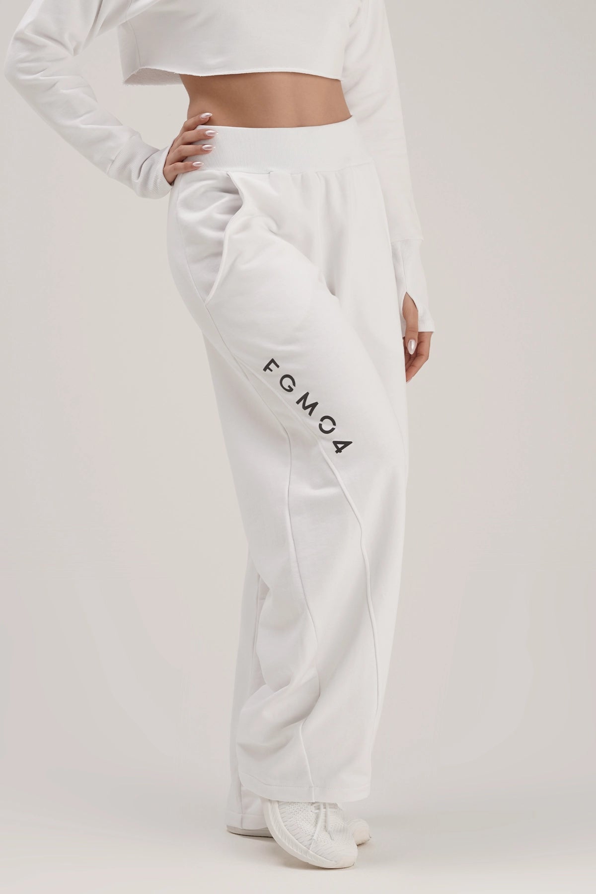 Pantalone Baggy Ikonic FW 24/25 Bianco - Main Image