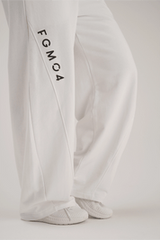 Pantaloni della tuta sportivi donna in cotone oversize Pantalone Baggy Ikonic FW 24/25 Bianco - fgm04 - Linea Ikonic - fgm04
