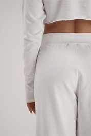 Pantaloni della tuta sportivi donna in cotone oversize Pantalone Baggy Ikonic FW 24/25 Bianco - fgm04 - Linea Ikonic - fgm04