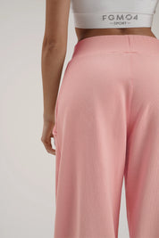 Pantaloni della tuta sportivi donna in cotone oversize Pantalone Baggy Ikonic FW 24/25 Rosa Chiaro - fgm04 - Linea Ikonic - fgm04