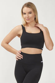 Top sportivo con spalline larghe Essence BambùFIR Nero - FGM04 - Maglie e Top - fgm04