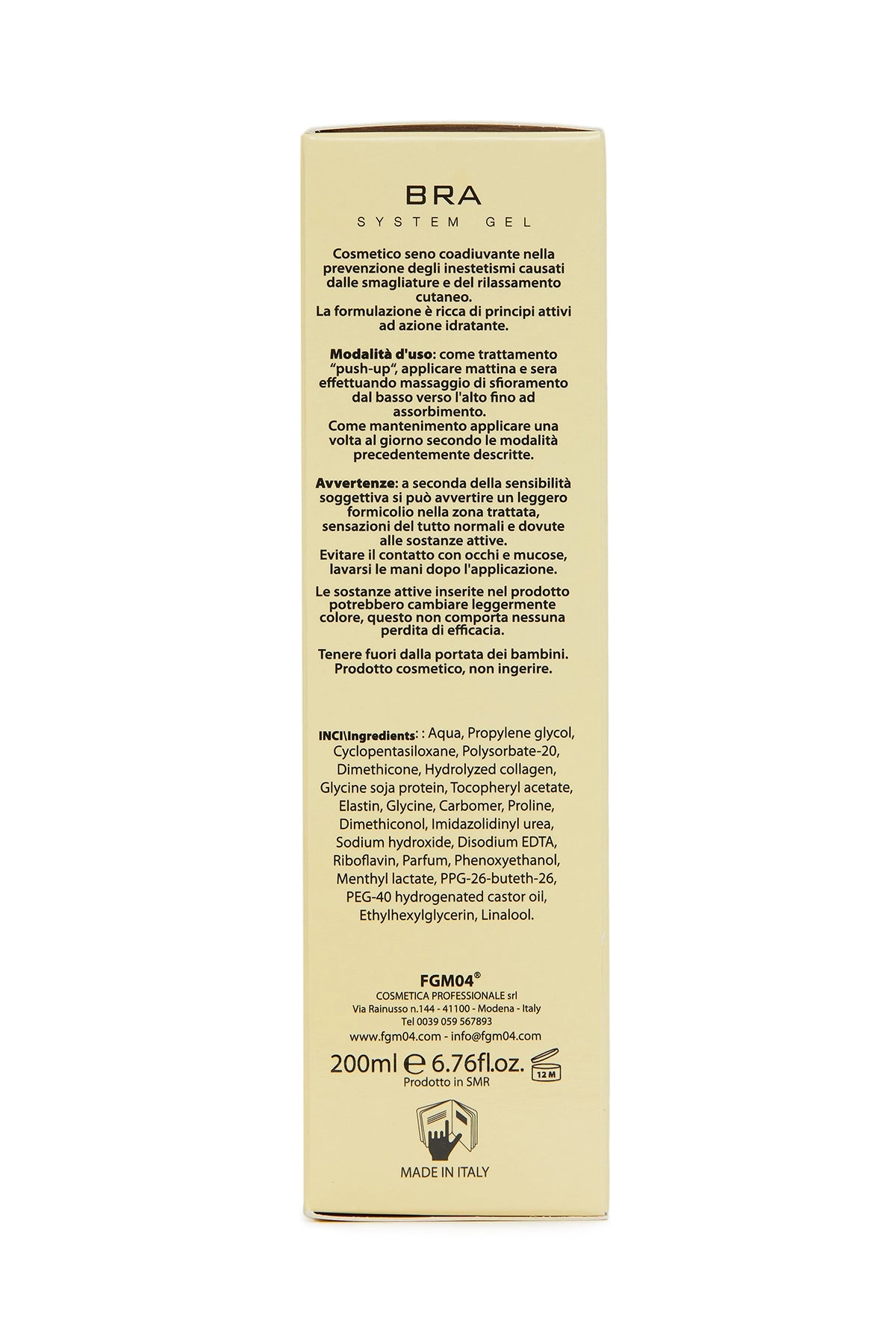 Bra System Gel 200 Ml - FGM04 - CREME TONIFICANTI - fgm04