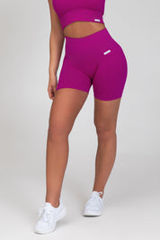 Shorts sportivi con tecnologia FIR push up con arricciatura All - Up Purple - FGM04 - LEGGINGS ANTICELLULITE - fgm04