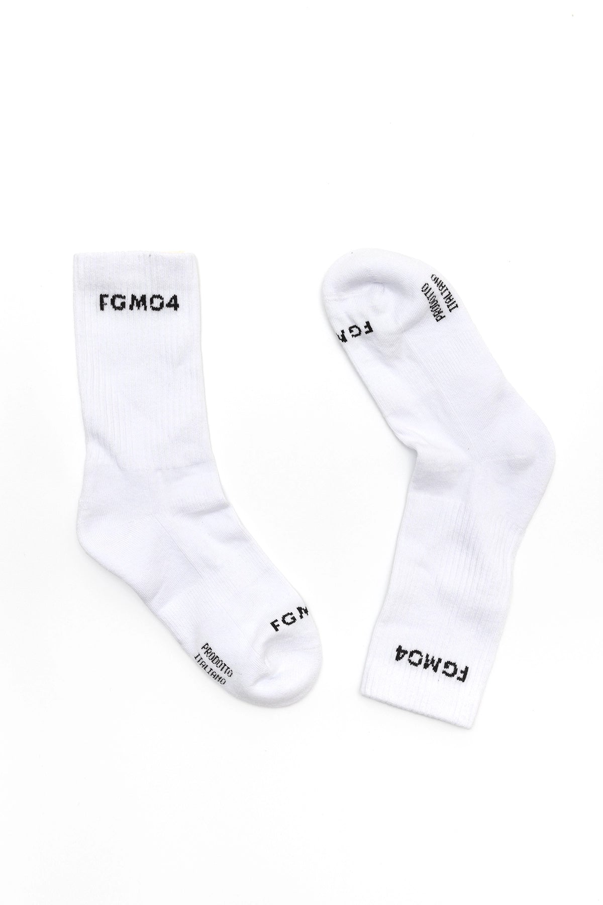 Calze Calzettoni sportivi cotone poliammide elastane elasticizzati FGM04 Bianco FGM04 - FGM04 - Linea Ikonic - fgm04