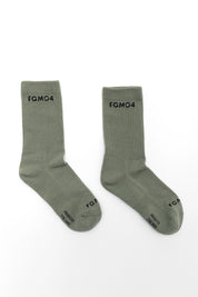 Calze Calzettoni sportivi cotone poliammide elastane elasticizzati FGM04 Verde Kaki FGM04 - FGM04 - Linea Ikonic - fgm04