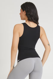 Canotta sportiva donna con tecnologia FIR a Spalla Larga Fgm04 Nero - FGM04 - Maglie e Top - fgm04