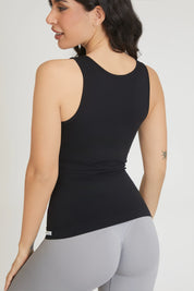 Canotta sportiva donna con tecnologia FIR a Spalla Larga Fgm04 Nero - FGM04 - Maglie e Top - fgm04