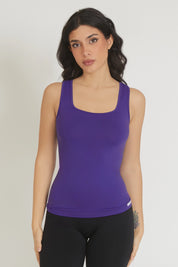 Canotta sportiva donna con tecnologia FIR a Spalla Larga Fgm04 Viola - FGM04 - Maglie e Top - fgm04