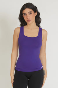 Fgm04 Purple Wide Shoulder Tank Top