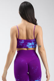 Top sportivo con spalline sottili Maltinto Caos Azzuro Viola - FGM04 - Maglie e Top - fgm04