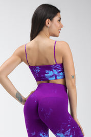 Top sportivo con spalline sottili Maltinto Caos Azzuro Viola - FGM04 - Maglie e Top - fgm04