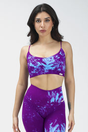 Top sportivo con spalline sottili Maltinto Caos Azzuro Viola - FGM04 - Maglie e Top - fgm04