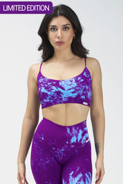 Top sportivo con spalline sottili Maltinto Caos Azzuro Viola - FGM04 - Maglie e Top - fgm04