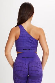 Top sportivo Monospalla Cocco Viola - FGM04 - Maglie e Top - fgm04