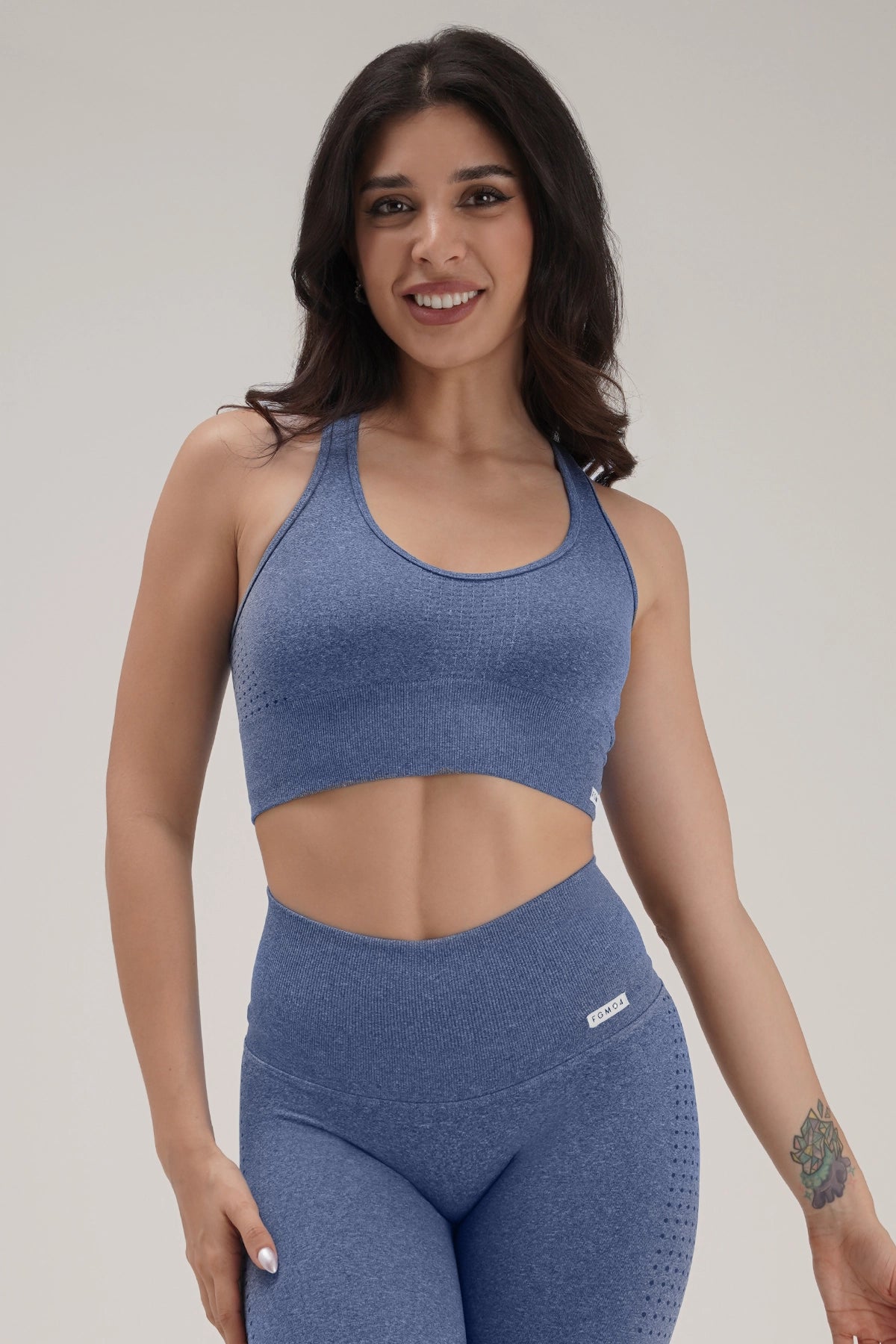 Top sportivo con spalline larghe Eldorado Blu Oceano Ecofir - FGM04 - Maglie e Top - fgm04