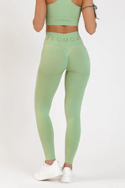 Leggings sportivi con tecnologia FIR push up con arricciatura mélange Eldorado 2.0 Forest Shade - FGM04 - LEGGINGS ANTICELLULITE - fgm04