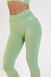 Leggings sportivi con tecnologia FIR push up con arricciatura mélange Eldorado 2.0 Forest Shade - FGM04 - LEGGINGS ANTICELLULITE - fgm04