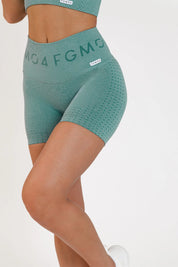 Shorts sportivi con tecnologia FIR push up con arricciatura mélange Eldorado 2.0 Deep Jungle - FGM04 - LEGGINGS ANTICELLULITE - fgm04