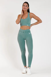 Leggings sportivi con tecnologia FIR push up con arricciatura mélange Eldorado 2.0 Deep Jungle - FGM04 - LEGGINGS ANTICELLULITE - fgm04