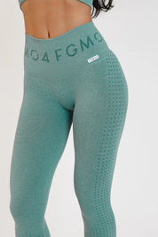 Leggings sportivi con tecnologia FIR push up con arricciatura mélange Eldorado 2.0 Deep Jungle - FGM04 - LEGGINGS ANTICELLULITE - fgm04