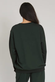 tuta sportiva in cotone oversize Felpa Over Ikonic FW 24/25 Verde Pino - FGM04 - Linea Ikonic - fgm04