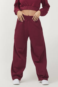 Baggy Pant Ikonic SS 24 Burgundy
