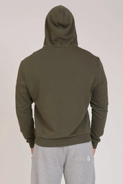 tuta sportiva in cotone full con tasche frontali Felpa Ikonic FGM04 Zip con Cappuccio Colore Verde Militare Uomo - FGM04 - Linea Ikonic Uomo - fgm04