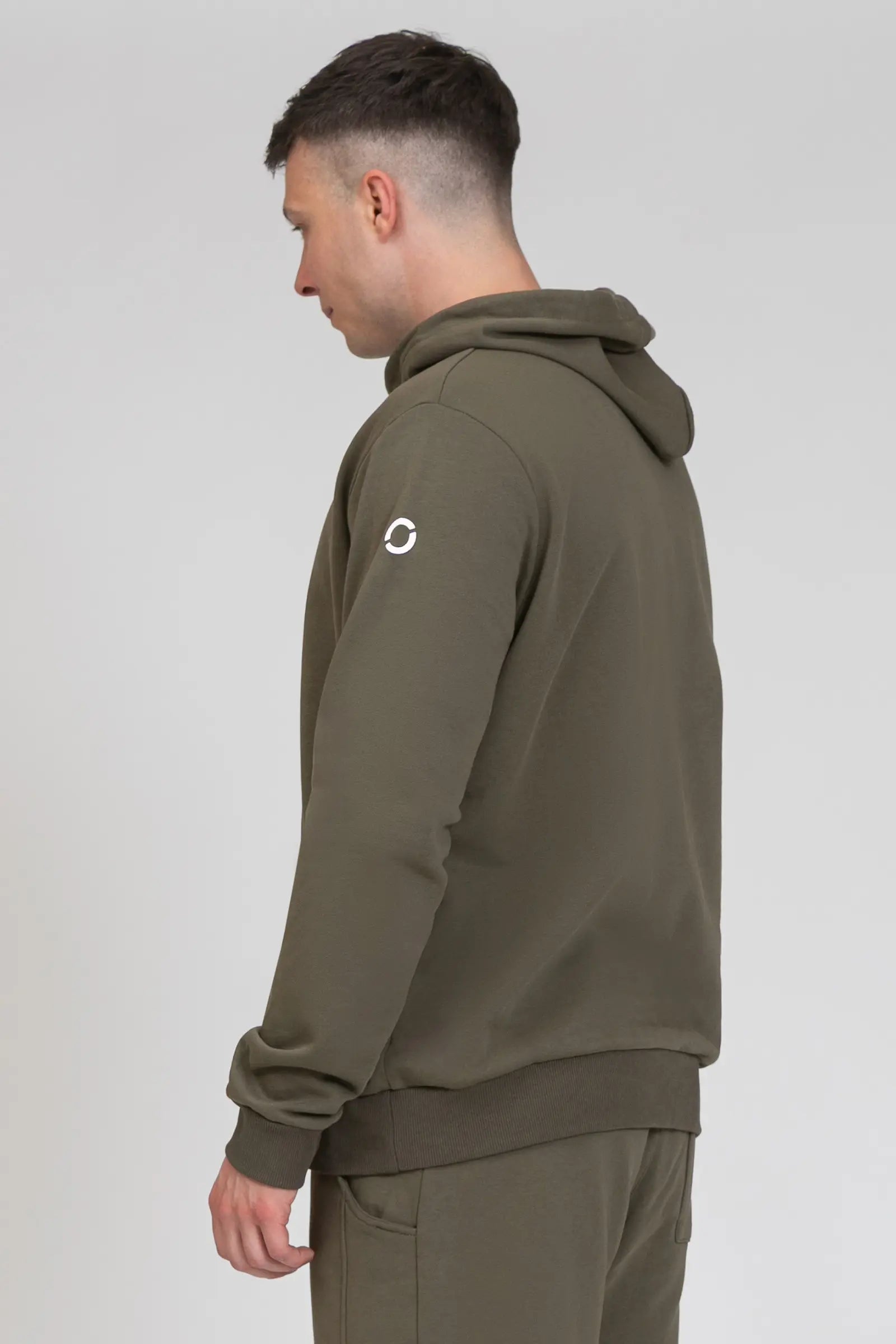 Felpa Over Con Cappuccio FW 24/25 Verde Militare Uomo - FGM04 - Linea Ikonic Uomo - fgm04