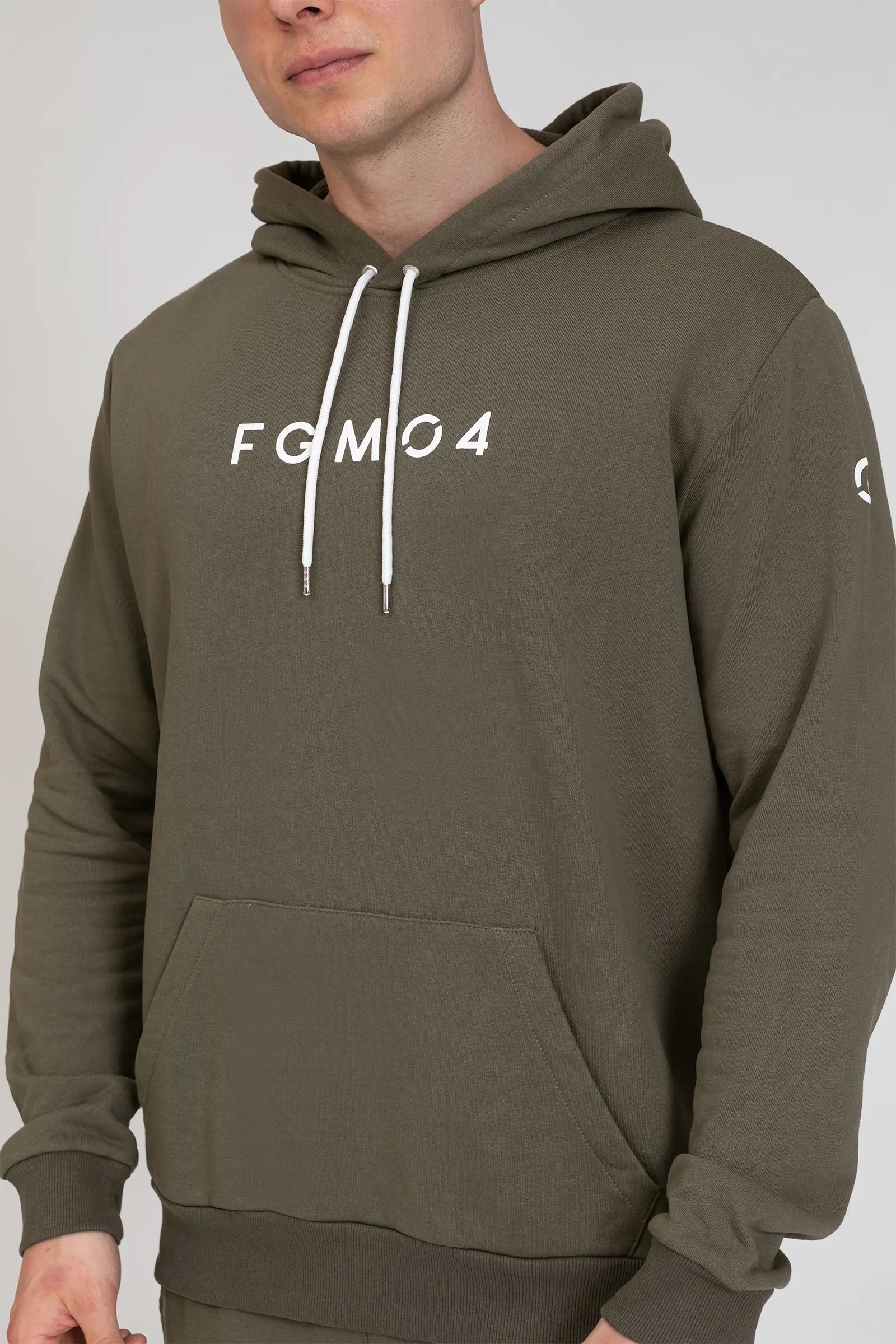 Felpa Over Con Cappuccio FW 24/25 Verde Militare Uomo - FGM04 - Linea Ikonic Uomo - fgm04