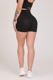 Shorts sportivi basici con tecnologia FIR Basic Nero - FGM04 - LEGGINGS ANTICELLULITE - fgm04