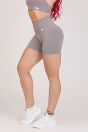 Shorts sportivi basici con tecnologia FIR Basic Grigio Satellite - FGM04 - LEGGINGS ANTICELLULITE - fgm04