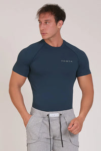 Niebieska koszula męska Run