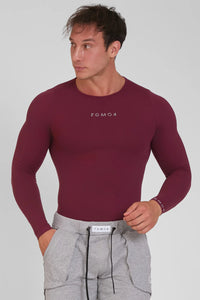 Koszula z długim rękawem FGM04 Sport unisex Merlot