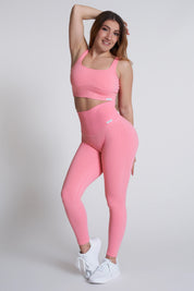 Leggings sportivi con tecnologia FIR push up con arricciatura a bolle Candy Bubble Cryofir Plumeria - FGM04 - LEGGINGS ANTICELLULITE - fgm04