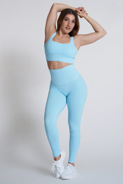 Leggings sportivi con tecnologia FIR push up con arricciatura a bolle Candy Bubble Cryofir Tropical Breeze - FGM04 - LEGGINGS ANTICELLULITE - fgm04